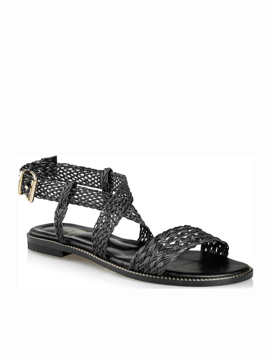 Mairiboo for Envie Theros Women's Flat Sandals in Black Color