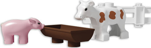Unico Plus Τουβλάκια Farm with Accessories για 1.5-5 Ετών 46τμχ