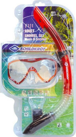 Schildkrot Fiji Red Diving Mask with Snorkel