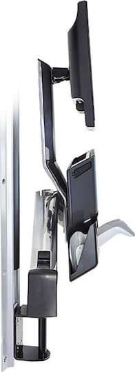 Ergotron StyleView Sit-Stand Combo Arm with Worksurface Suport Monitor până la 24" cu Braț