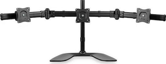 StarTech Schreibtisch Halterung für 3 Monitore bis 27" mit Arm (ARMBARTRIO2)