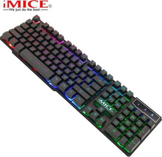 iMice AK-600 Gaming Πληκτρολόγιο με RGB φωτισμό (Αγγλικό US)