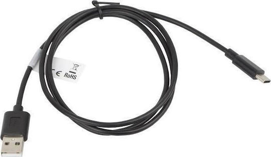 Lanberg USB 2.0 Cable USB-C male - USB-A Μαύρο 1m CA-USBO-10CC-0010-BK