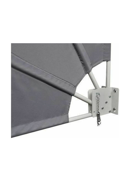 vidaXL Terrace Sideway Sunshade Roller Gray 1.4x1.4cm