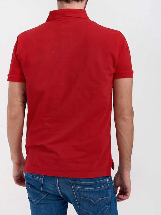 Polo Bluza Tricou Cu Mânecă Scurtă Roșie