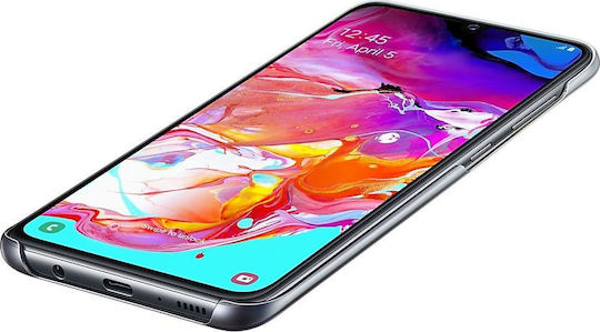 Samsung Back Cover Σιλικόνης Μαύρο (Galaxy A70)