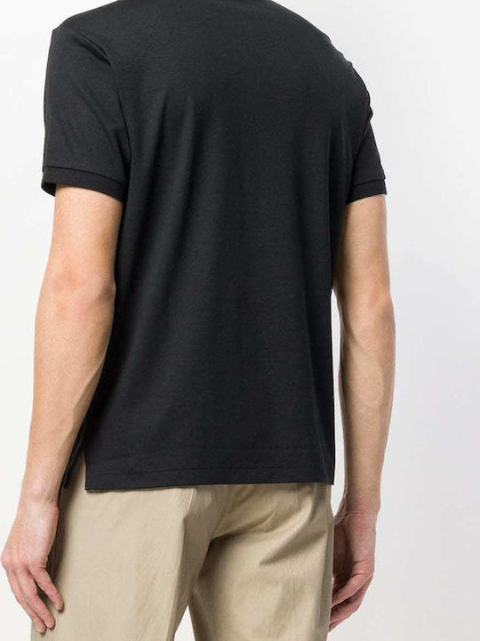 Polo Bluza Tricou Cu Mânecă Scurtă Neagră