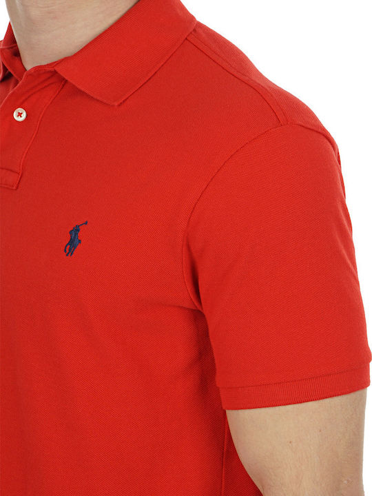 Polo Herrenbluse Kurzarm Rote