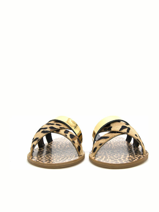 Makis Kotris K-150 Women's Flat Sandals Leopard Λ2-150