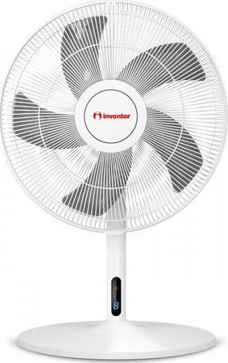 Inventor Ανεμιστήρας Ορθοστάτης 48W Διαμέτρου 40cm με Τηλεχειριστήριο Λευκός