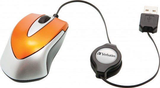 Verbatim Go Mini Verkabelt Mini Maus Orange