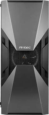 Antec DA601 Gaming Midi Tower Κουτί Υπολογιστή με Πλαϊνό Παράθυρο και RGB Φωτισμό Μαύρο