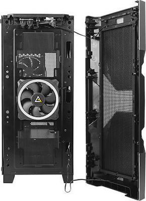 Antec DA601 Gaming Midi Tower Κουτί Υπολογιστή με Πλαϊνό Παράθυρο και RGB Φωτισμό Μαύρο