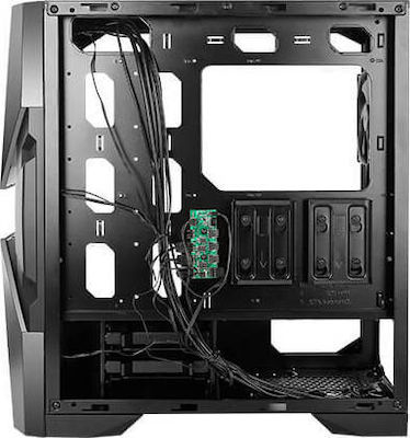 Antec DA601 Gaming Midi Tower Κουτί Υπολογιστή με Πλαϊνό Παράθυρο και RGB Φωτισμό Μαύρο