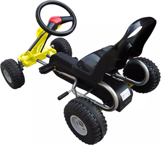 Go-Kart Einsitzer mit Pedal Gelb für 3+ Jahre