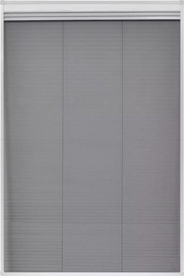 vidaXL Σίτα Παραθύρου Πλισέ από Fiberglass Λευκή με Πλαίσιο 120x80cm