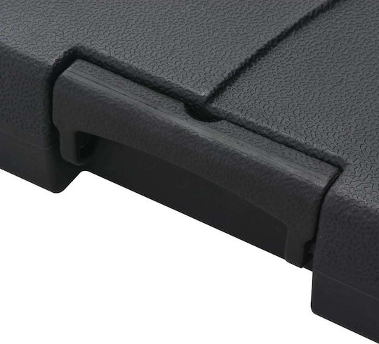 vidaXL Βάση Ομπρέλας Νερού-Άμμου Πλαστική 75mm 60lt Τετράγωνη Μαύρη