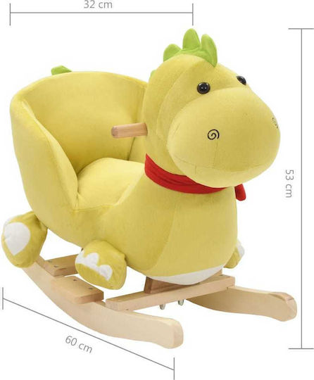 vidaXL Schaukelspielzeug Drache für 12++ Monate für ein Gewicht bis zu 25kg Grün