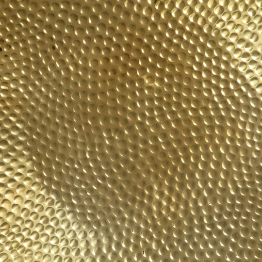 Masa De Cafea Centrală Rotundă Din Aluminiu Bronzat M70xL70xÎ30cm