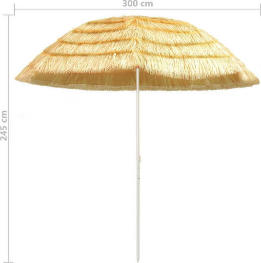 Metal Garden & Terrace Parasol Hawaii Beige 3x3m