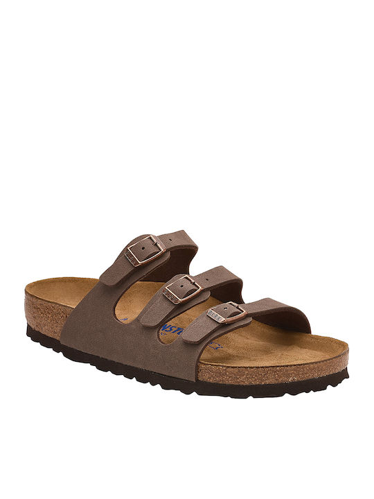 Birkenstock Florida Soft Footbed Birkibuc Дамски Сандали Мока Birkenstock Florida Soft Footbed Birkibuc Дамски Сандали Мока