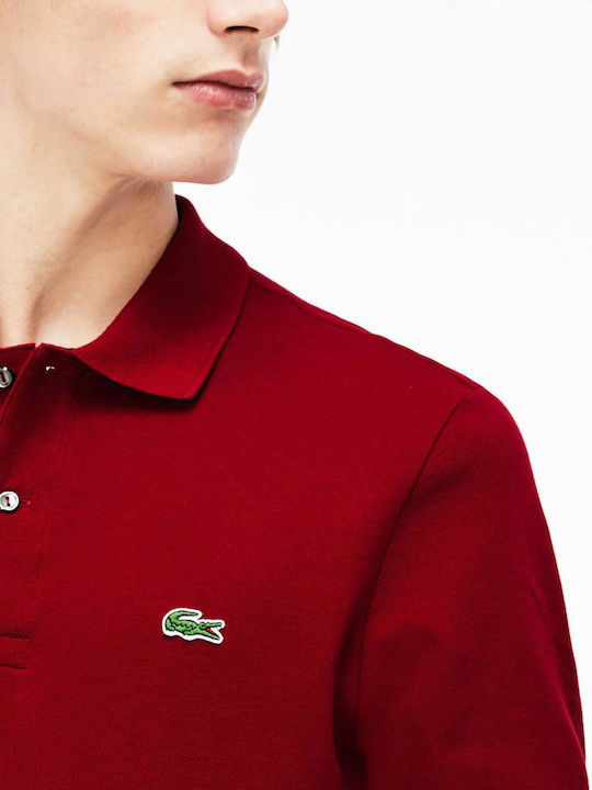 Polo Short Sleeve Blouse Burgundy