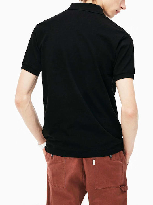 Lacoste Ανδρικό T-shirt Κοντομάνικο Polo Μαύρο