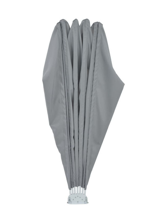 vidaXL Terrace Sideway Sunshade Roller Gray 1.6x1.6cm