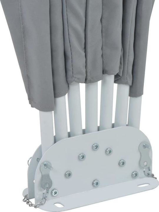 vidaXL Terrace Sideway Sunshade Roller Gray 1.6x1.6cm