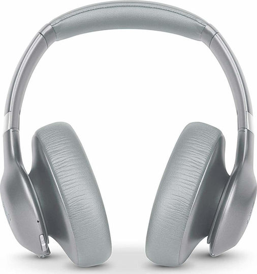 JBL Everest Elite 750NC Ασύρματα/Ενσύρματα Over Ear Ακουστικά με 15 ώρες Λειτουργίας Ασημί