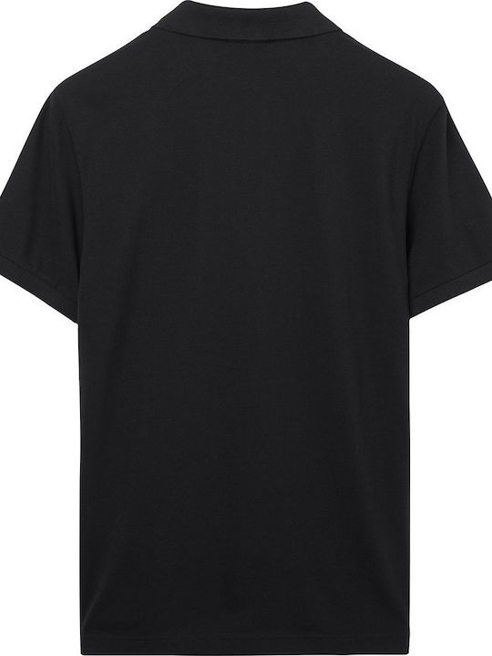 Polo Kurzarmbluse Schwarz