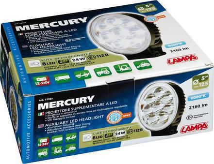 Lampa Mercury Rundς Wasserdicht Scheinwerfer Auto LED 12 / 24V 24W 12.7cm 1Stück