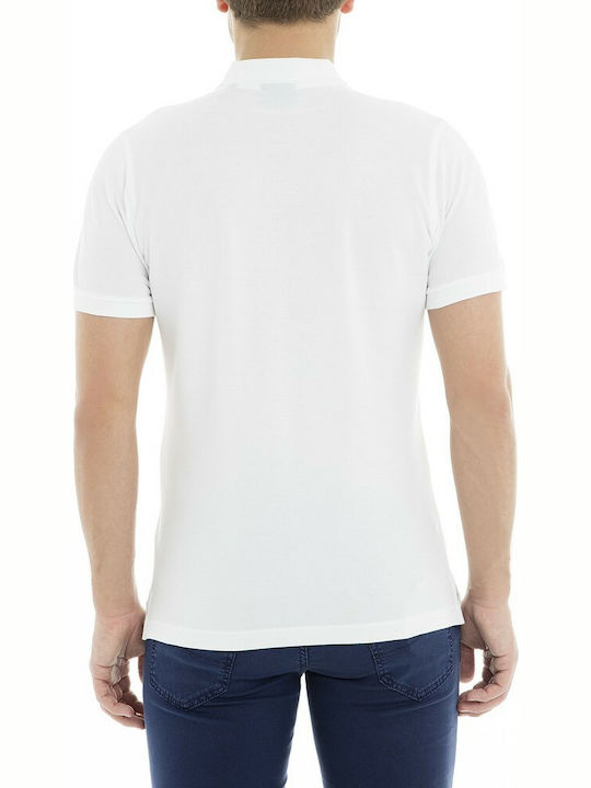 Gant Ανδρική Μπλούζα Polo Κοντομάνικη Λευκή
