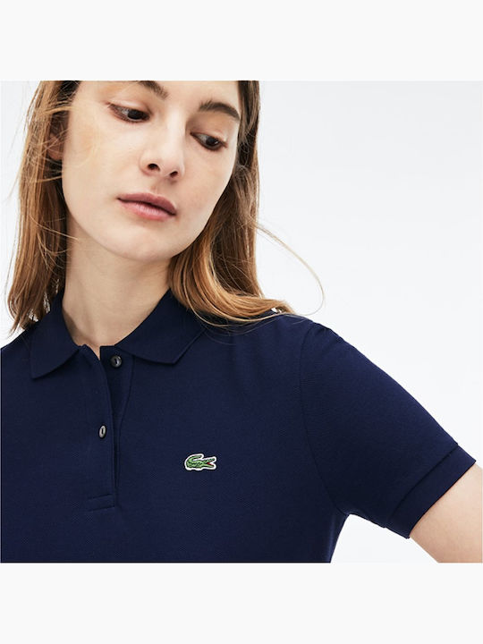 Damen Polo Bluse Kurzarm Marineblau