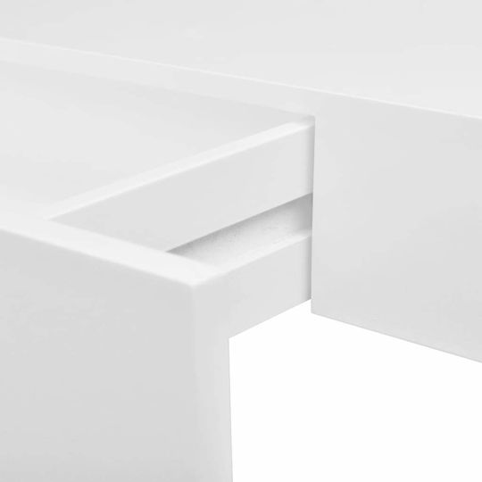 White Wall Shelves (2 Pieces) 48x25x8 cm