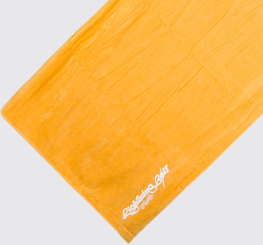 Lightning Bolt Embroidery Βαμβακερή Κίτρινη 180x100εκ.
