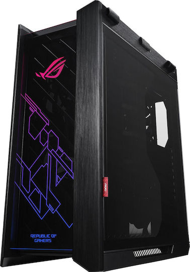 Asus ROG Strix Helios Gaming Midi Tower Κουτί Υπολογιστή με Πλαϊνό Παράθυρο και RGB Φωτισμό Μαύρο
