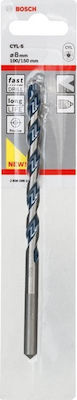 Bosch CYL-5 Diamond Drill Carbide with Cylindrical Shank for Masonry, Glass and Tiles 8x100mm