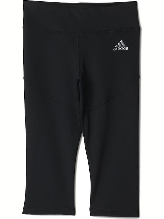 Adidas Kinder Leggings Capri Schwarz