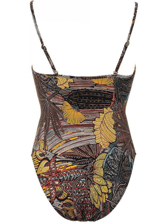 One-Piece Swimsuit with Cutouts