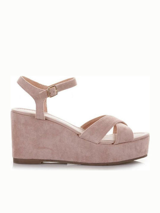 Seven Women's Suede Platform Shoes Pink