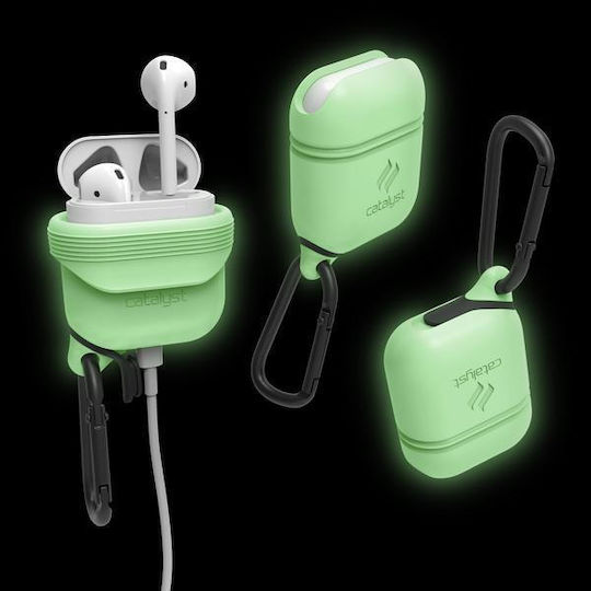 Catalyst Waterproof Θήκη Σιλικόνης με Γάντζο σε Πράσινο χρώμα για Apple AirPods