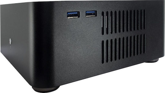 Inter-Tech A80 Mini Tower Κουτί Υπολογιστή Μαύρο
