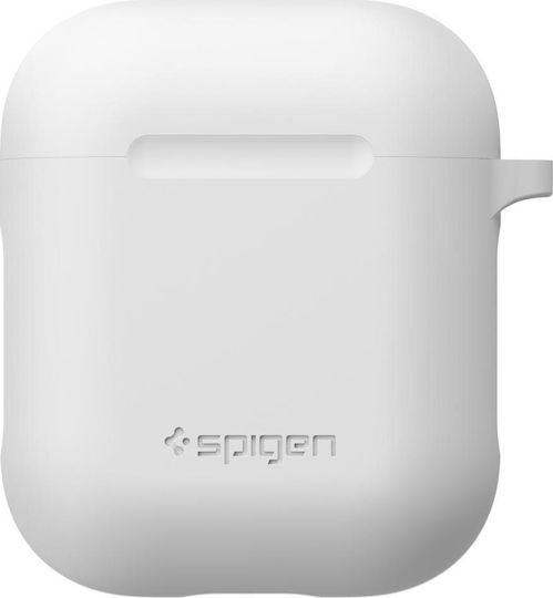 Spigen Silicone Case Case Silicone with Hook in White color for Apple AirPods 1 / AirPods 2