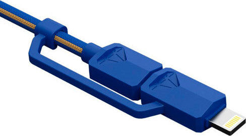 XTAR PDC-3 Плетена USB към Lightning / Type-C / micro USB Кабел 3Спецификация Син 1.2м