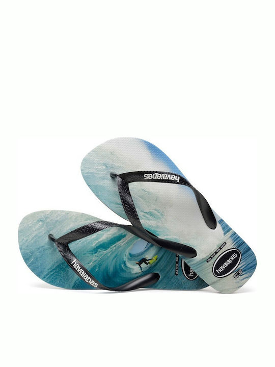 Top Photoprint Men's Flip Flops Black