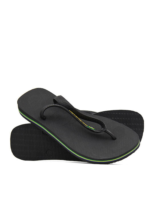 Brasil Logo Men's Flip Flops Black