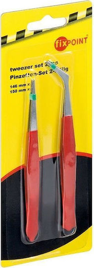 FixPoint 77102 Tweezers for Phone Repair 2pcs