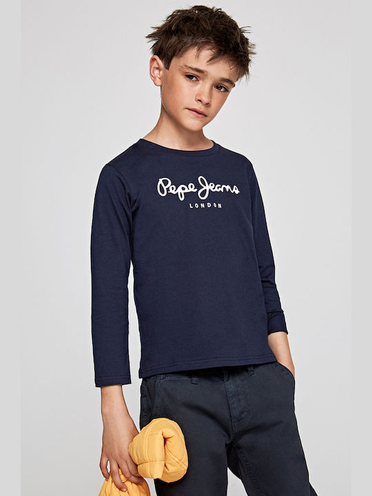 Pepe Jeans Παιδική Χειμερινή Μπλούζα Μακρυμάνικη Navy Μπλε