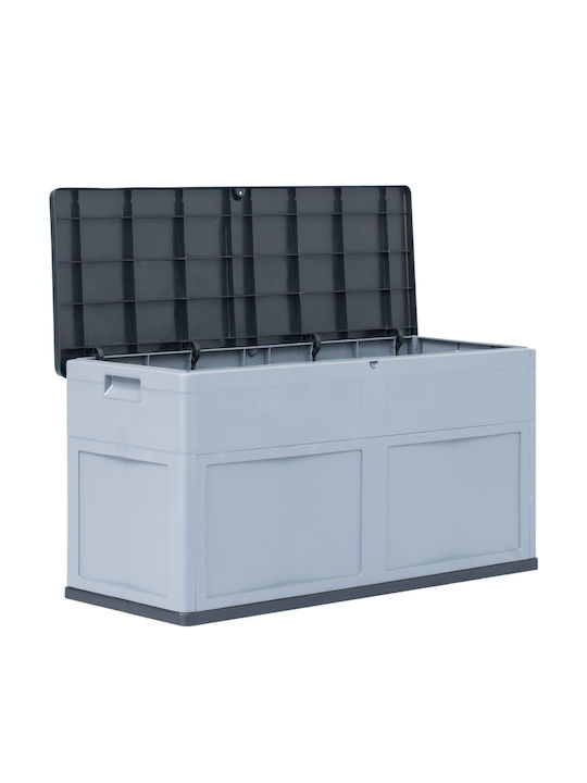 vidaXL Outdoor Storage Box 320lt Gray L119xW46xH60cm